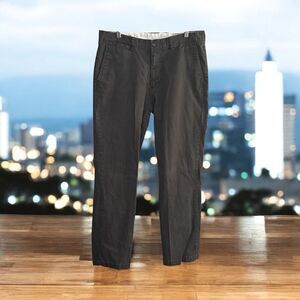 32x32 Frank & Oak Men's Black-Brown Newport Pants